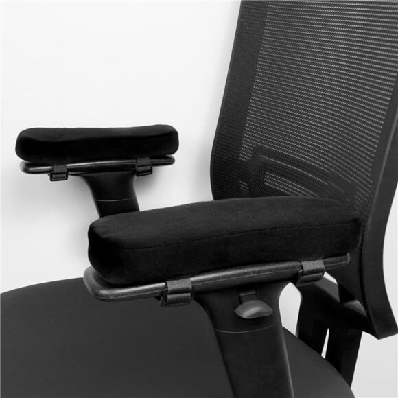 2 Pack Office Chair Armrest Pads Covers with Memory Foam Elbow Pillow - Picture 2 of 7